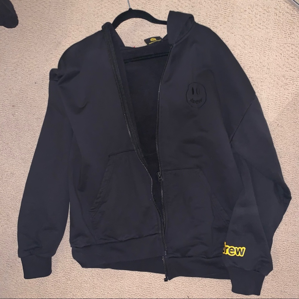 Drew House Black Logo Zip Up